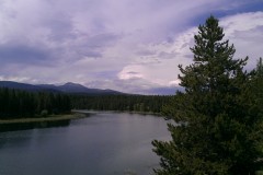 The back waters of Island Park Reservoir