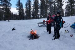 A Snowmobile Trip Cookout
